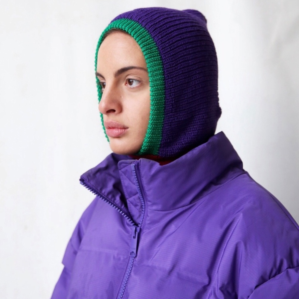 Ganni Paloma Wool Marni style helmet balaclava Knitwear Knit Helmet Hood Hat